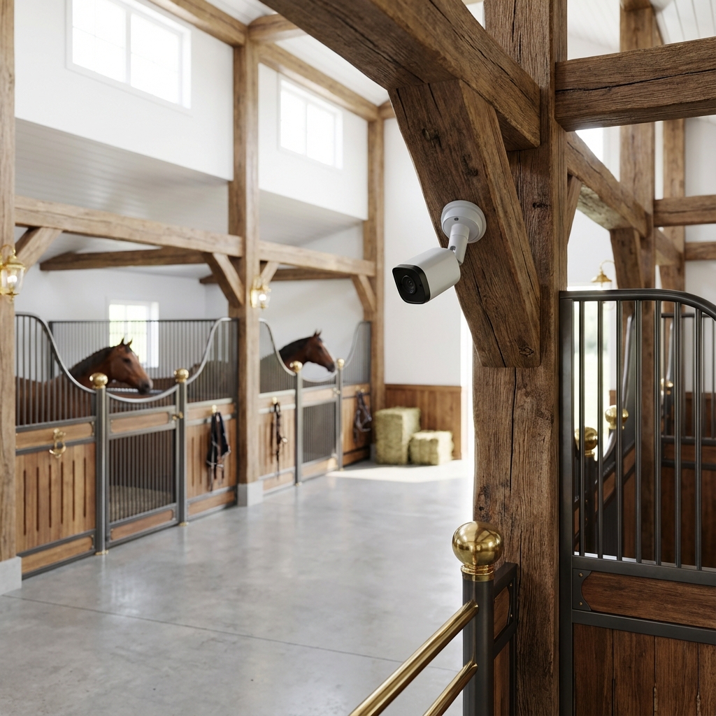 Installation de vidéosurveillance extérieure professionnelle