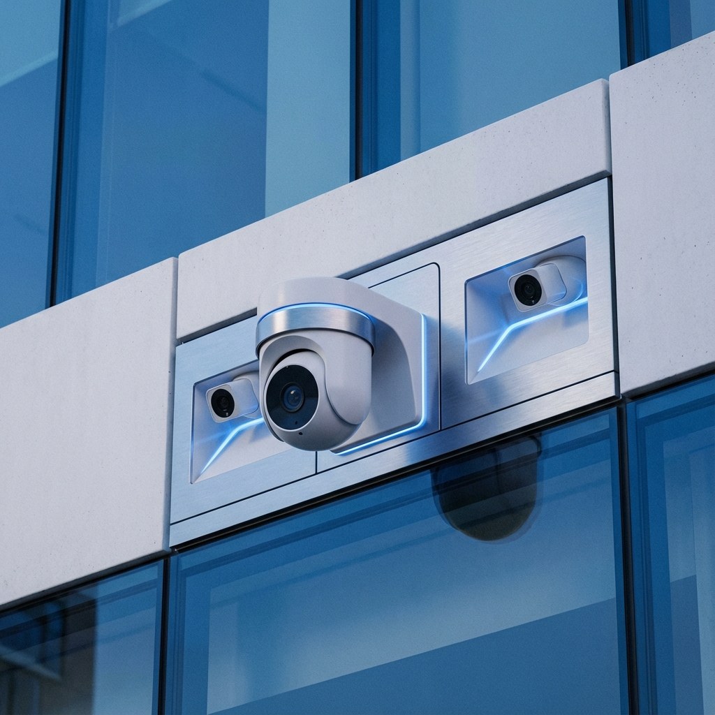 Installation de vidéosurveillance extérieure professionnelle